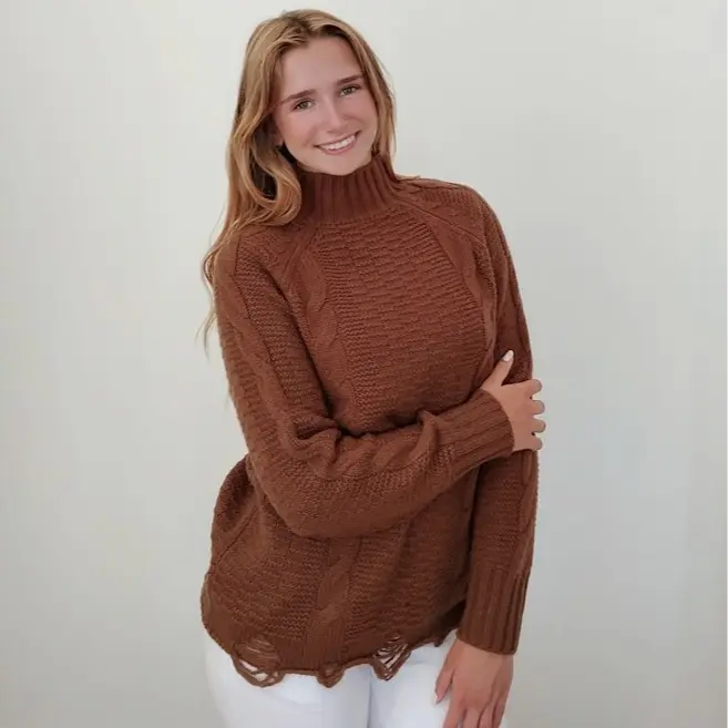 100% Chocolate Cashmere Sweater