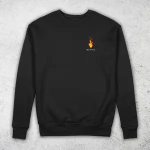 S Cute Berts Flame Sweatshirt