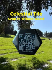 Celestial Tile Made of Porcelain Mosaic – Scan to Tribute World
