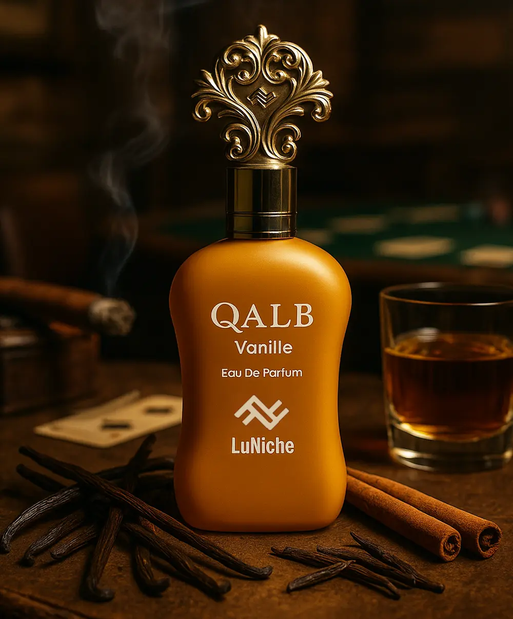 LuNiche Qalb Vanille Eau De Parfum Spray 3.4 oz - Rich Bourbon Vanilla & Smoky Notes for Nighttime Enthusiasts