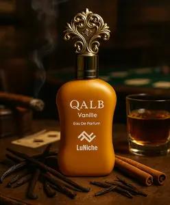 LuNiche Qalb Vanille Eau De Parfum Spray 3.4 oz - Rich Bourbon Vanilla & Smoky Notes for Nighttime Enthusiasts
