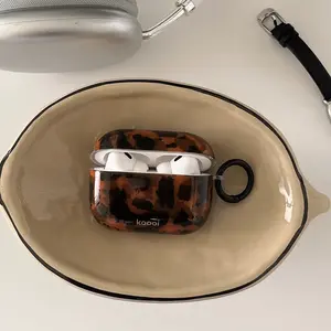 Deep Amber Earphone Case with Hanging Loop, Compatible with AirPods Pro 2, Cute Apple AirPods 4, Simple Design, New Generation