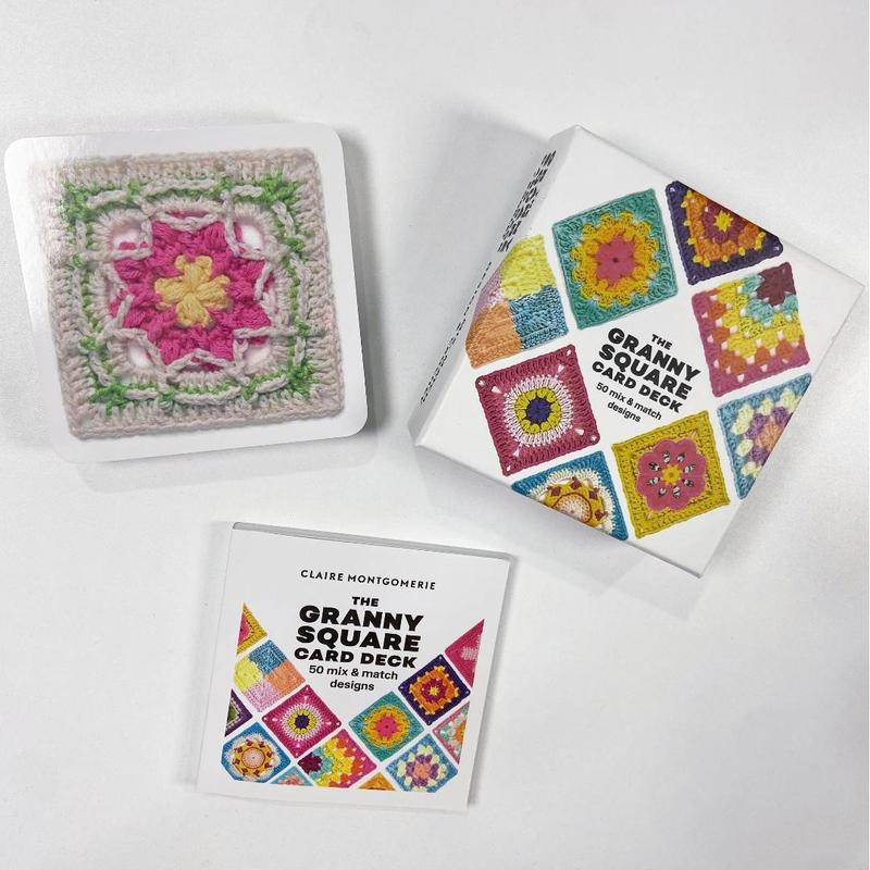 【Upgraded version】The Granny Square Card Deck - 50 Mix & Match Designs, Crochet Kit for Beginners,Crochet Granny Squares Book, Crochet Kit for Beginners，The Granny Square Card Deck