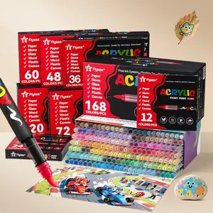 Vibrant Colors Acrylic Paint Markers, Direct Liquid Ink Control, Premium Paint Pens for Rock Painting, Art & DIY Crafts, Versatile Use