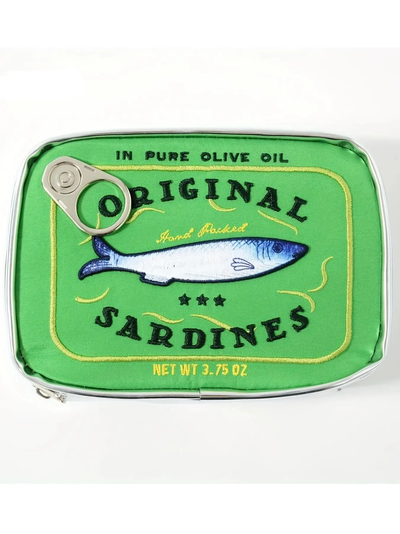 Cute Sardines Can Design Makeup Bag, Cosmetic Pouch, Multi-functional Zipper Makeup Organizer Pouch, Versatile Storage Bag for Skincare