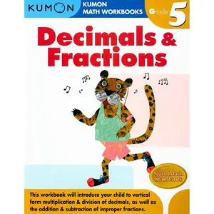 Kumon Grade 5 Decimals & Fractions (Kumon Math Workbooks) Paperback – Illustrated, June 4, 2008
