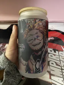 Hawks MHA Anime Manga Panel Glass Cup 16oz #40