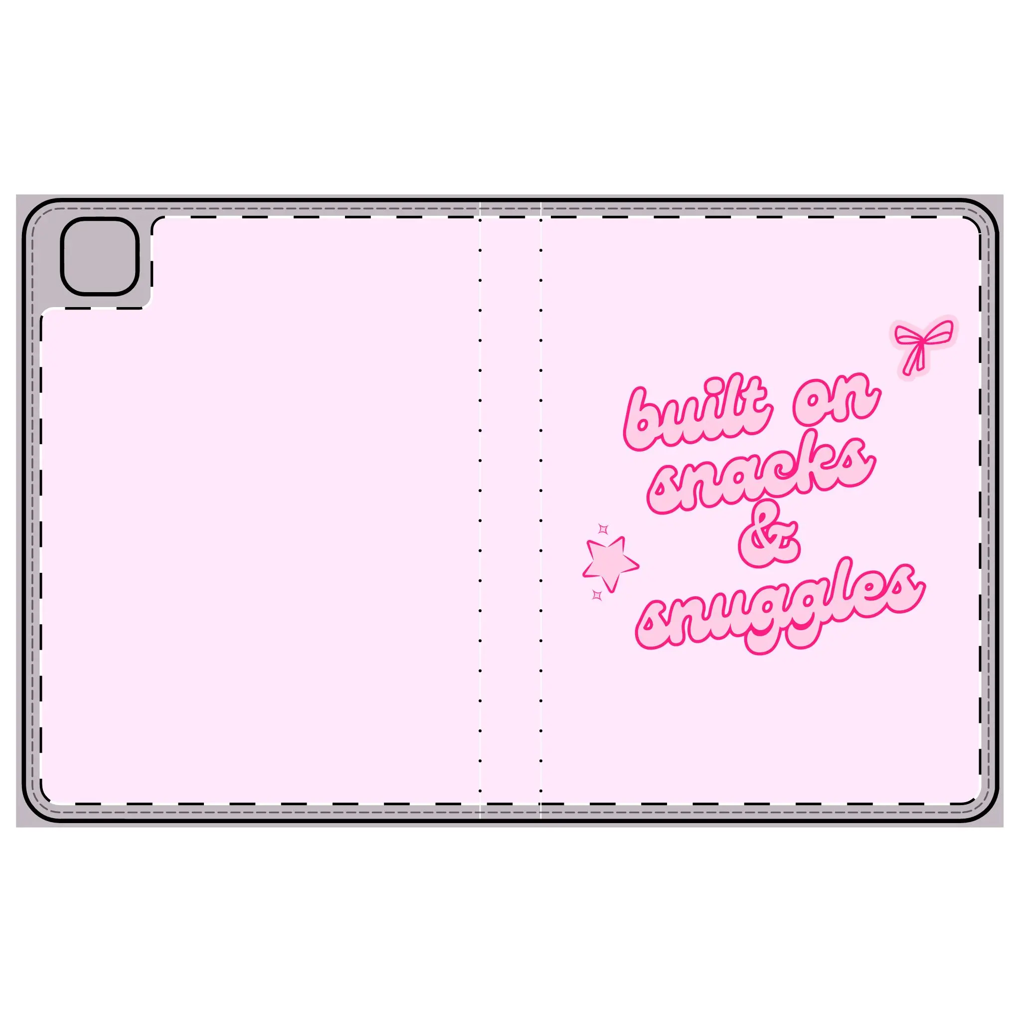 built on snacks & snuggles Tablet Folio Case