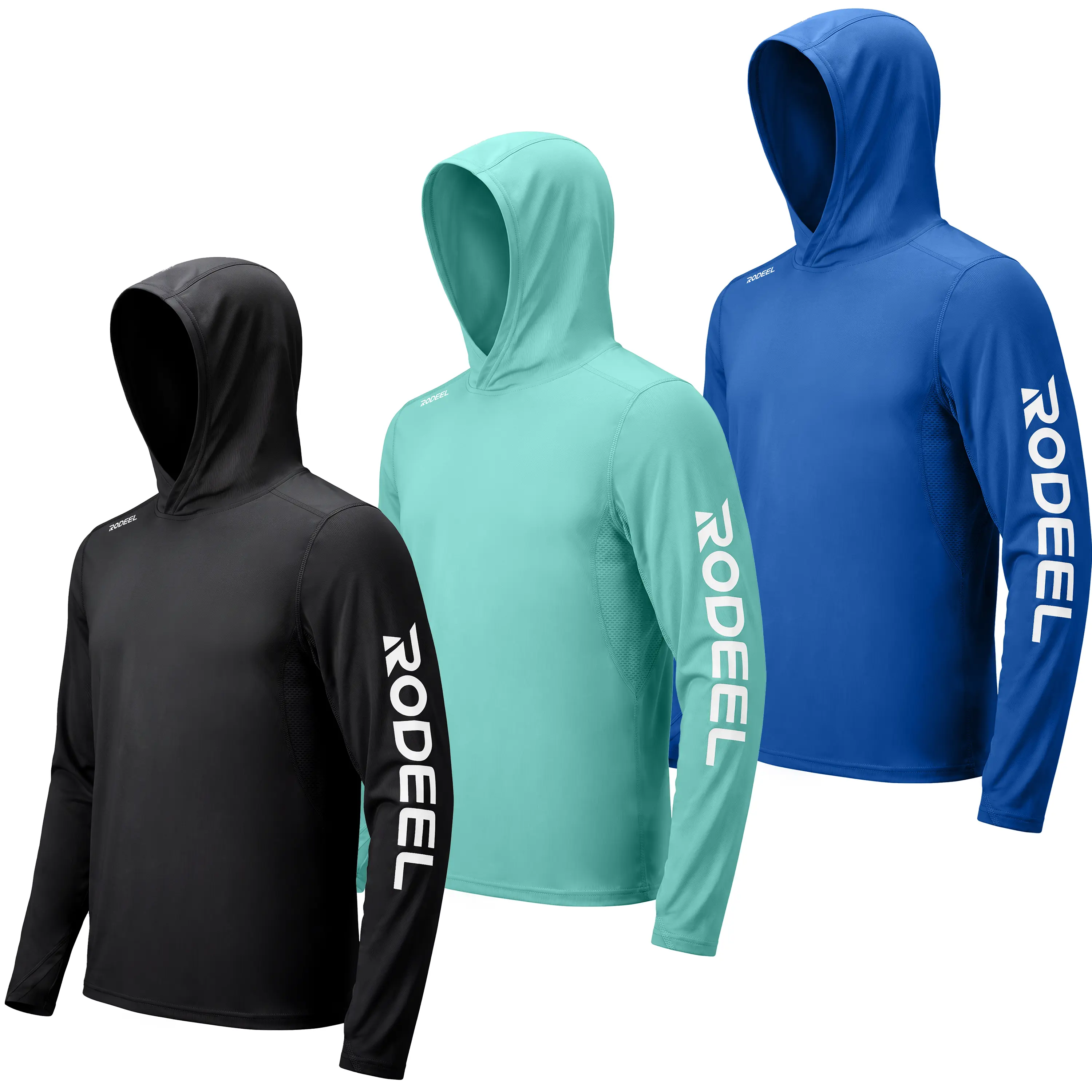 (3pcs) Black+Aqua+Blue