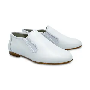Geppettos White Leather Smoking Shoe