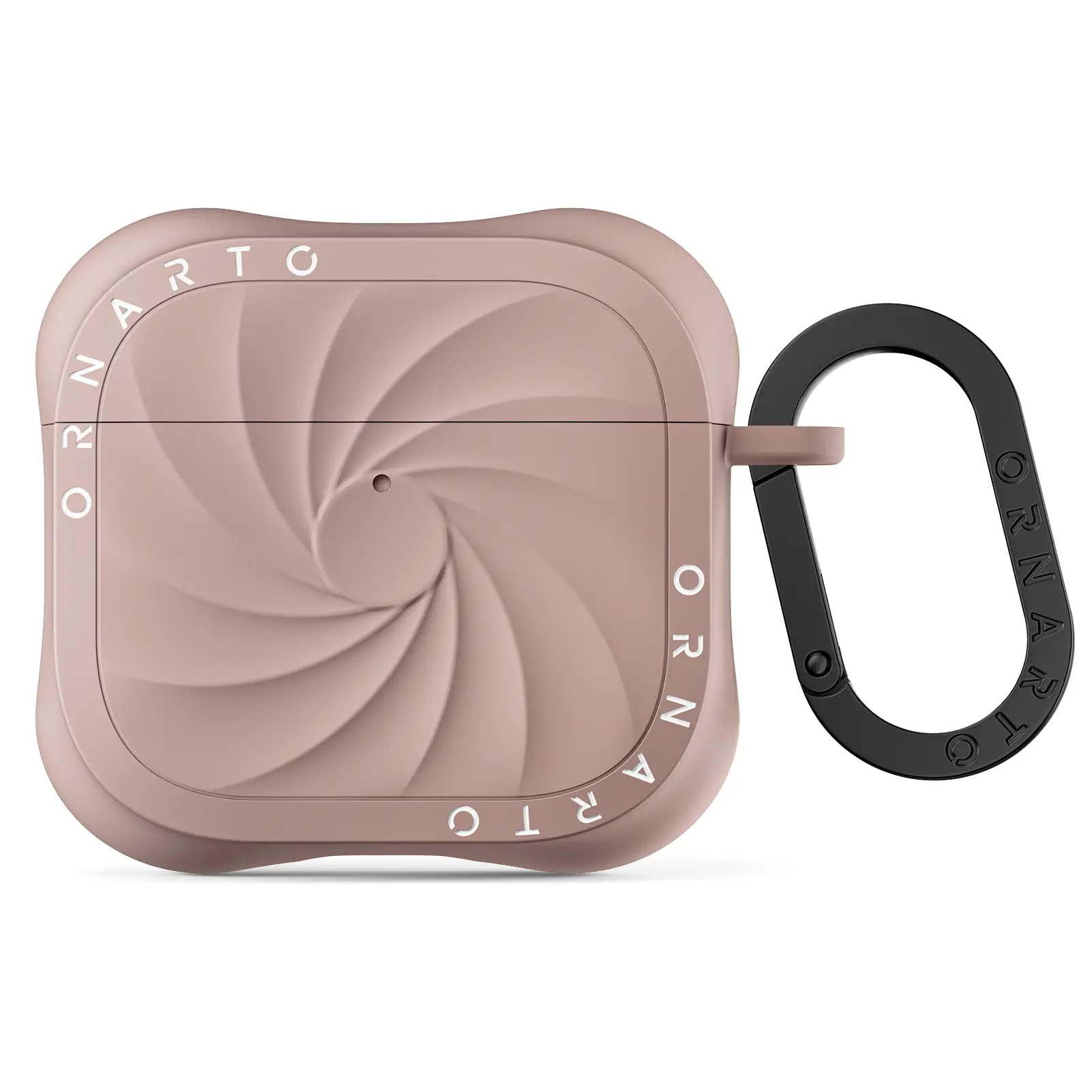 ORNARTO Vortuxe Liquid Silicone Headphone Case for AirPods 4th Generation, Sleek Vortex Design, Anti-Scratch, 2X MIL-STD Drop Protection