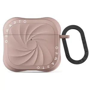 ORNARTO Vortuxe for AirPods 4th Generation Case, Sleek Vortex Design Liquid Silicone Cover Anti-Scratch, 2X MIL-STD Drop Protection for AirPods 4 Case