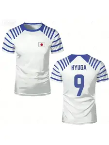 2026 hot selling Tsubasa captain anime men's and women's T-shirts, Japanese 3D printed summer short sleeved casual T-shirts, sports breathable, sweat absorbing, quick drying