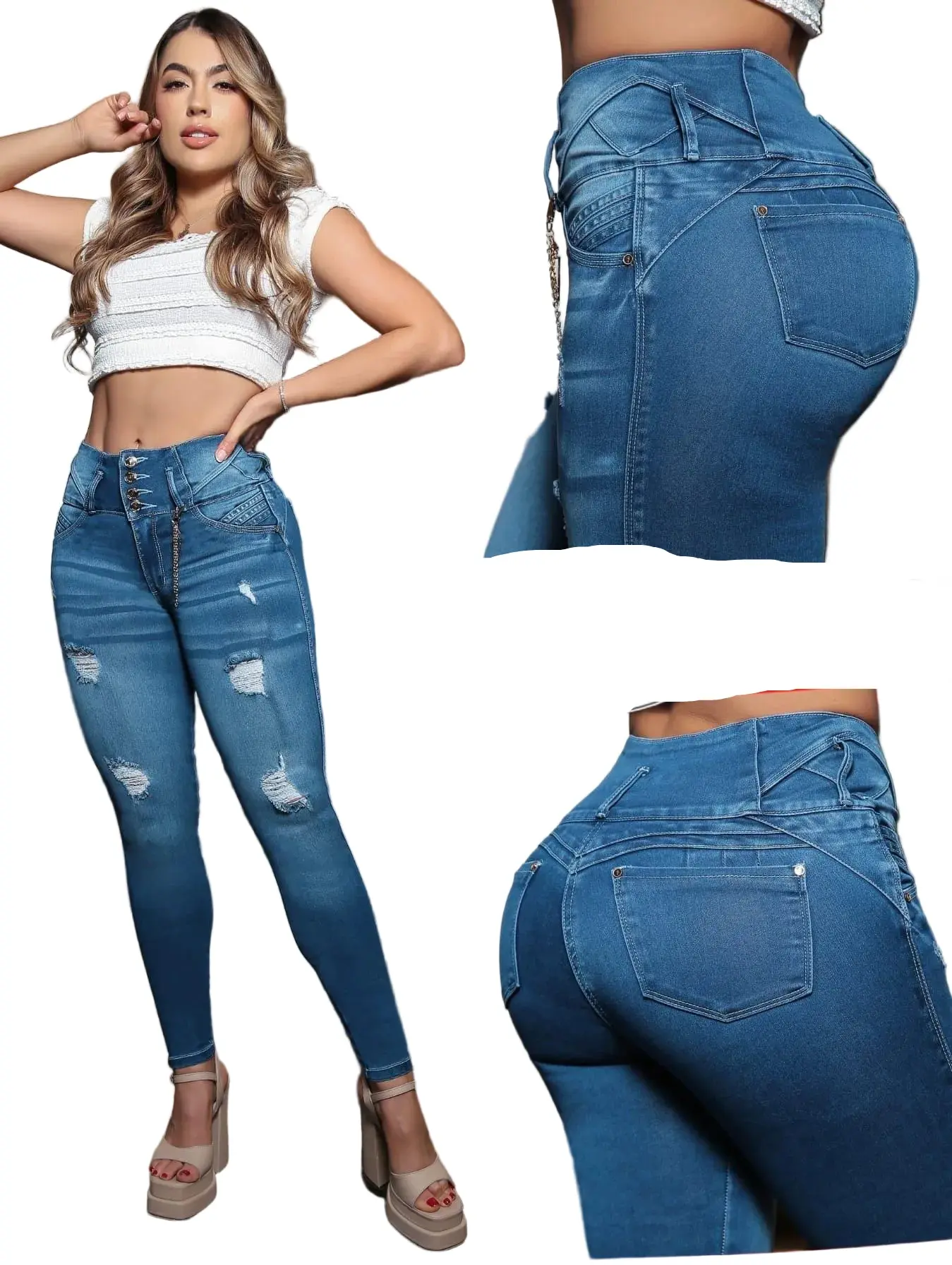 Colombian Jeans Bon Bon up 8803 butt lifter high waist tummy control push up effect skinny