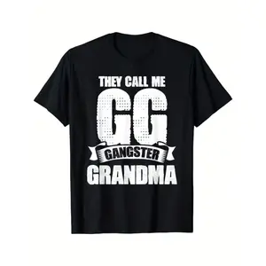 Grandmother They Call Me GG Gangster Grandma Gangsta T-Shirt