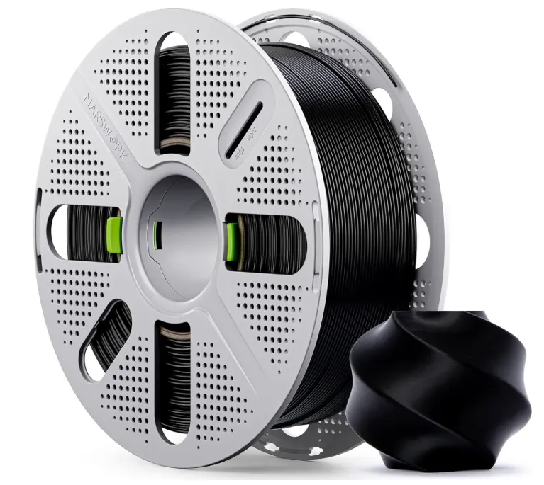 MarsWork PLA Basic Filament with Quick-Swap Reusable Spool 1kg (2.2lbs), 1.75mm 3D Printing Filament, Compatible with Bambu Lab 3D Printers, Refill Filament 1kg (2.2lbs) for Reusable Spools