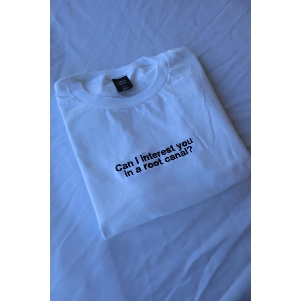 Can I Interest You in a Root Canal?, Hoodie or Crew Neck Long Sleeve, Classic fit, Unisex, Adult