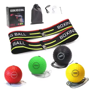 Boxing Ball Family Pack, 2 Adjustable Headbands + 2 Novice Balls + 1 Veteran Ball + 1 Boxer Ball and More