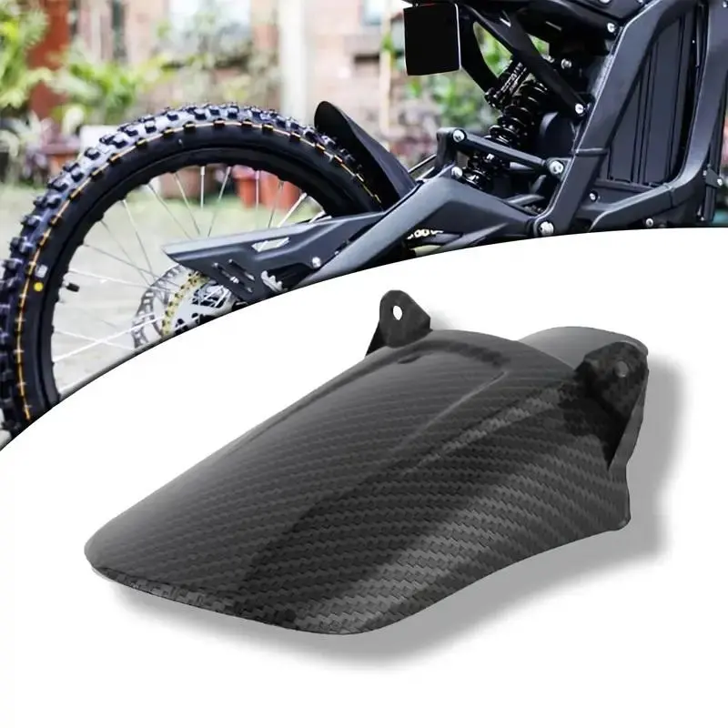 Rear Shock Fender Imitation Carbon Fiber RearShock Absorber Mudguard Fender Rear Cushion Fender Mud Guard Motorcycle Parts for Electric Dirt Bike Surron Light Bee Sur Ron S X Segway X160/X260