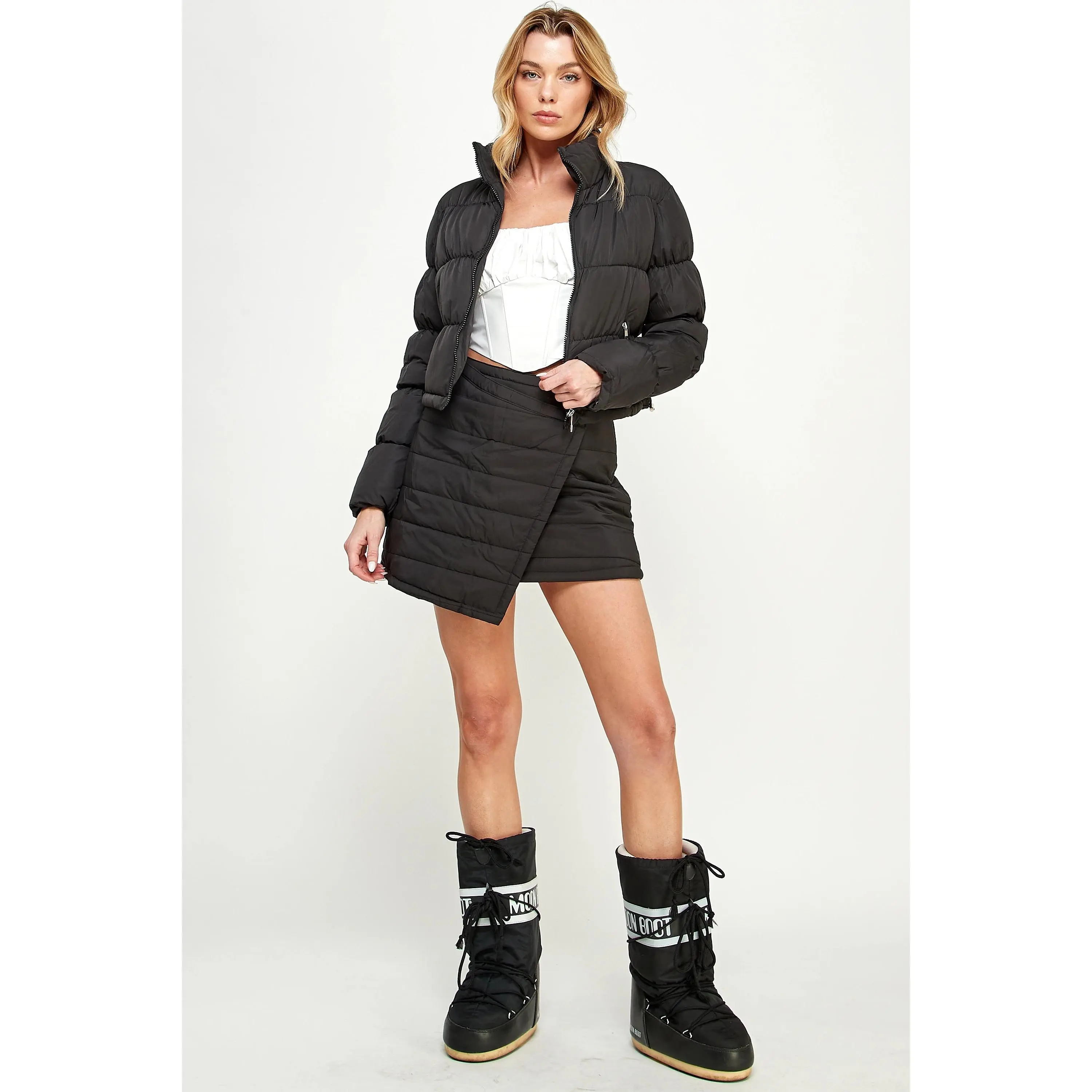 Padded Puffer Active Skirt