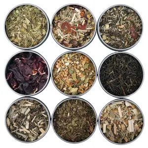 Heavenly Tea Leaves Organic Wellness 9 Loose Leaf Tea Sampler, Gift Set of 9 Loose Leaf Wellness Teas & Herbal Tisanes