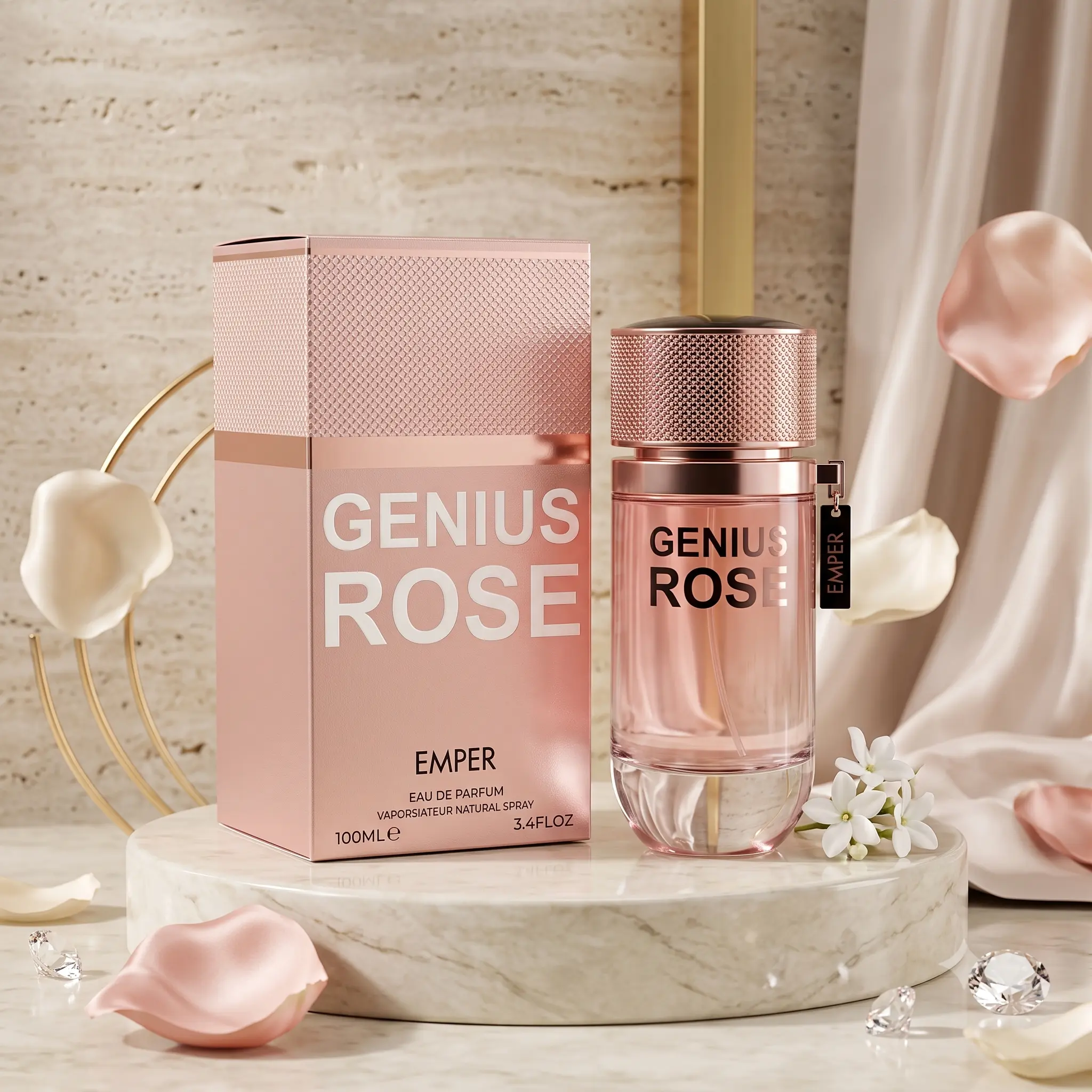 Emper Genius Rose Eau de Parfum for Women 100ml | Floral Musky Fragrance