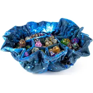 FanRoll by Velvet Compartment Bag with Pockets: Galaxy, Role Playing Accessories for Dungeons and Dragons