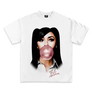 Mariah TS Pop Art Bubble Gum Girl Graphic T-Shirt, Aesthetic Streetwear Unisex Tee