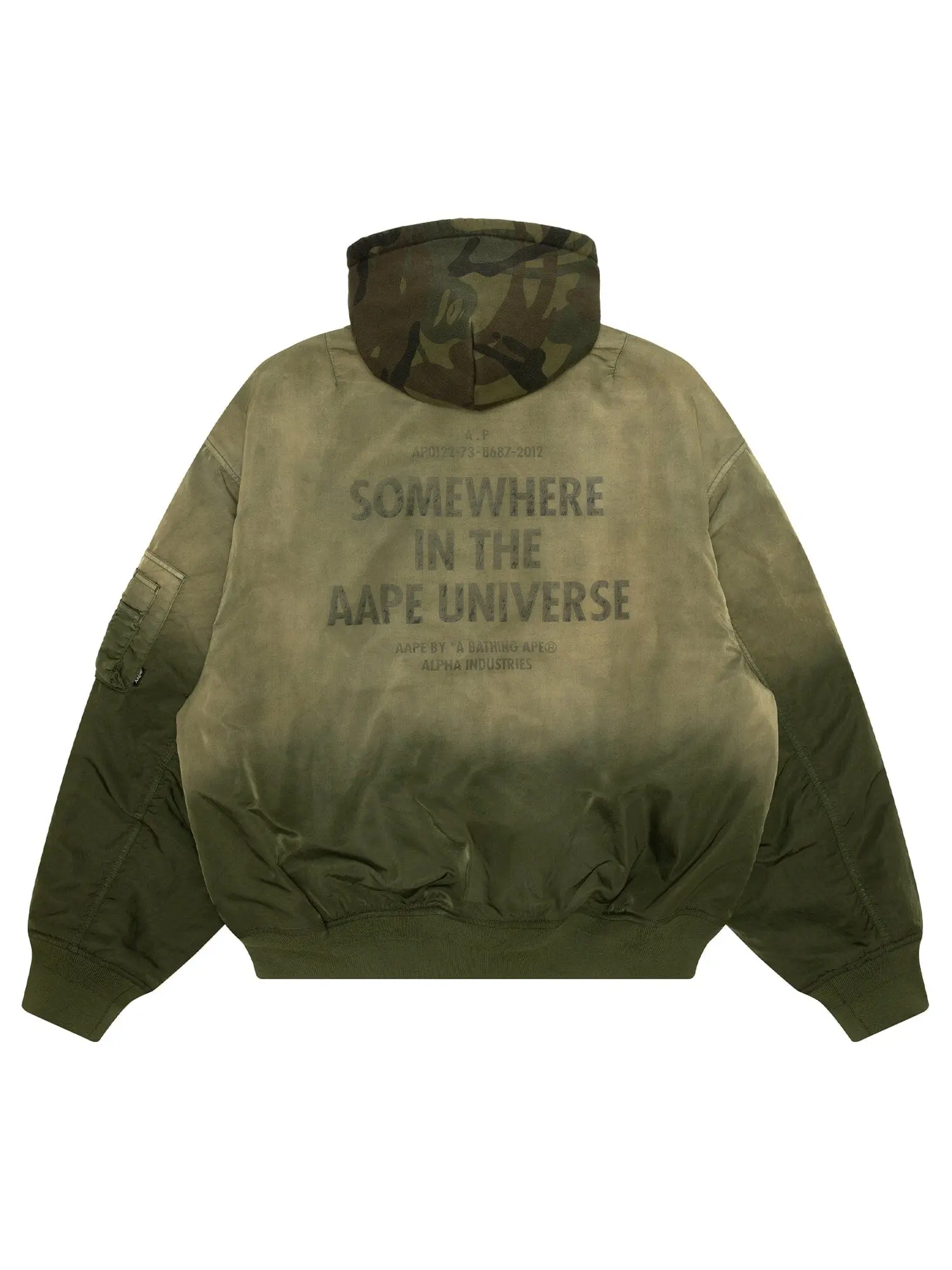 ミリタリージャケット AAPE X ALPHA INDUSTRIES QUILTED JKT