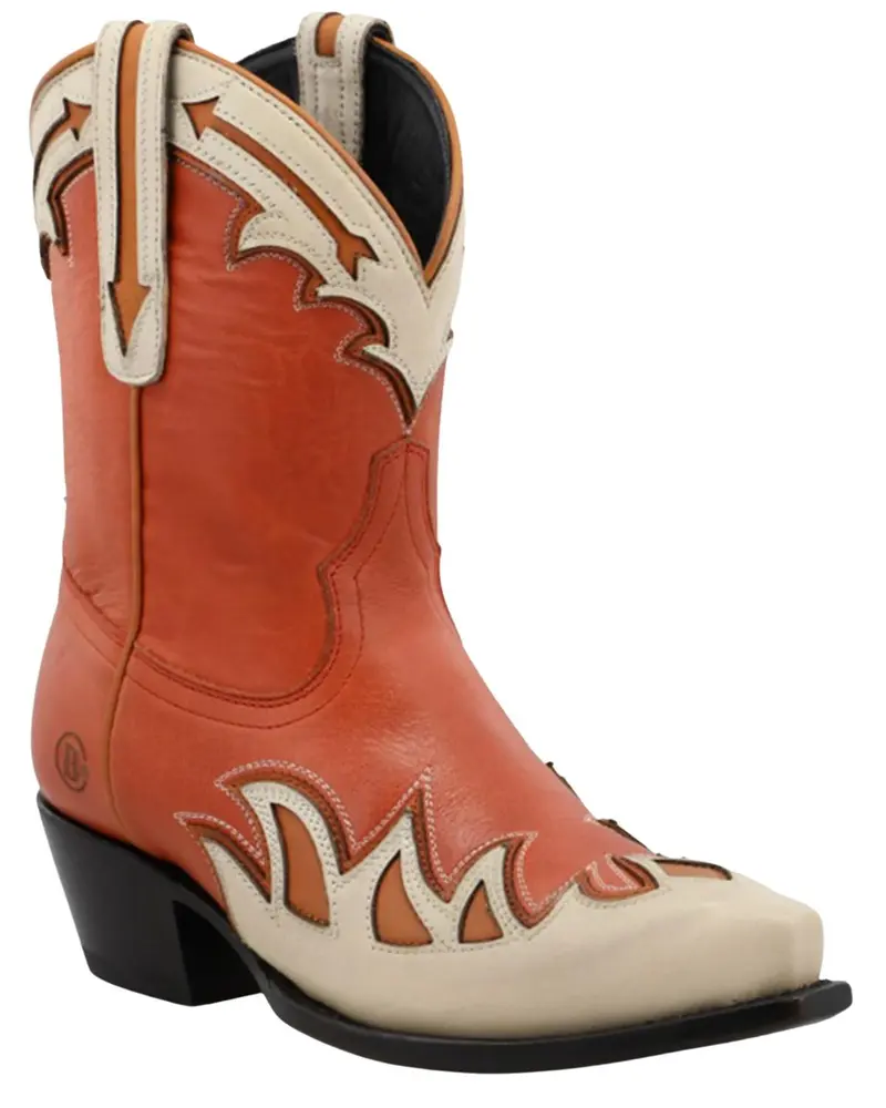 Black Star Women's Cell-Sole Leather Western Booties Snip Toe - Wbsn010