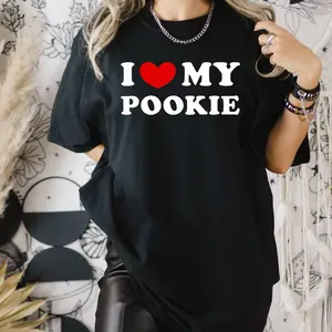 I Love My Pookie Shirt, Pookie T-shirt Sweatshirt, I Heart My Pookie Shirt, Anniversary Gift, Couples Matching Shirt, Cute Girlfriend Sweater, Aesthetic Pet Name Couples Gift