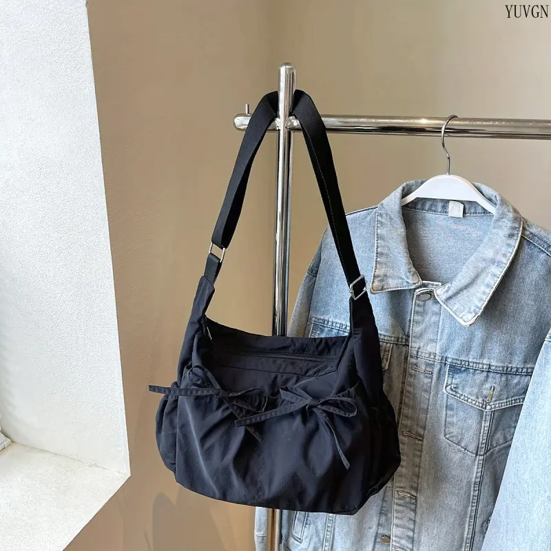 Solid Color Lightweight Fitness Tote Bag - Japanese Style Large Capacity Casual Sports Shoulder Bag for Back to School Haul, Active Lifestyle Daily Commute summerwins, Active Lifestyle Shoulder Bags