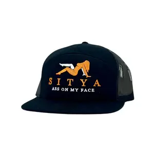 Sitya 4ss On My Face Humor Embroidered Baseball Cap Custom Thread Color Vintage Soft Cotton Adjustable Hat Trendy Streetwear Gift for Men & Women