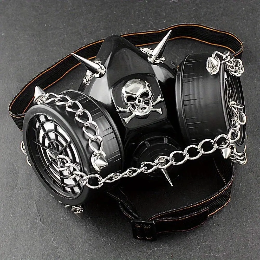 SteamPunk Chain Spike Vintage Cosplay Masuqes Gas Mask Respirator M2