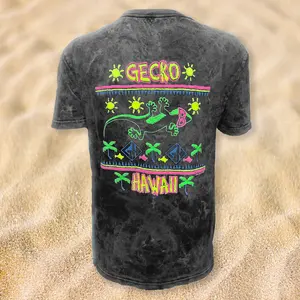 1989 Gecko Stitchwave - Black Volcanic Acid Wash