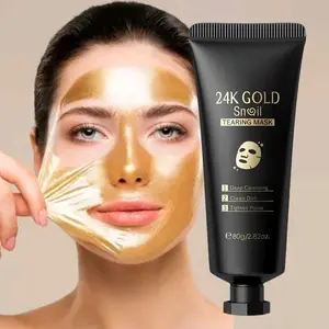 24K Gold Foil Snail Rip-Off Mask - Facial Care,Hydrating & Moisturizing, Moisturizing Skin, Refining Pores, Deep Pore Cleansing, 2.82oz