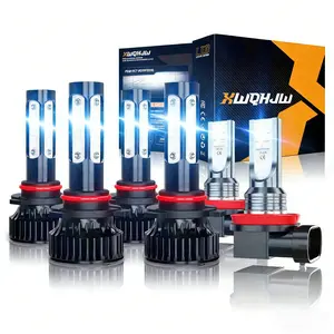 6pcs Professional Grade LED Headlight Fog Light Combo, 6000-6500K Super Bright White Light, Universal Fit for Cars SUV Trucks, Easy Install No Battery Required Portable Power Station with Car Starter tiktokshopspringglowup