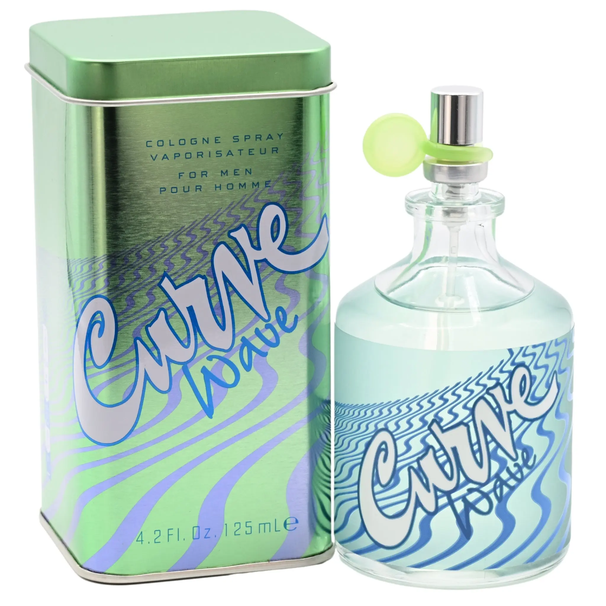 Liz Claiborne Curve Wave Male Colognes, Fresh Daytime Fragrance for Men with Notes of Mint and Musk, 4.2 oz Spray, Minty Fresh, 4.2Oz, Daywear, Fresh Aroma