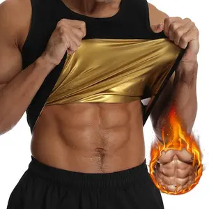 Men's Sauna Vest Heat Trapping Pullover Sauna Shirts Workout Tank Tops Body Shaper Waist Trainer for Men Compression Workout Vest
