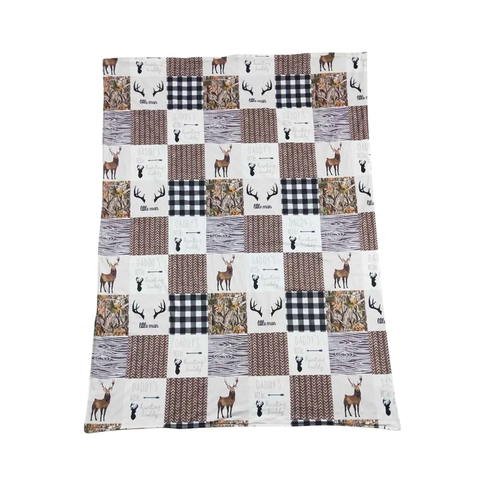 Hunting Deer Camouflage Soft Comfy Warm Napping Cozy Baby Kids Blanket, 29x43 in, Soft Comfy Blanket, Warm Napping Blanket