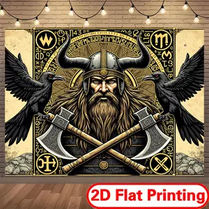 2D Flat Print Polyester Banner Backdrop for Kids Playroom, Nursery & School Events