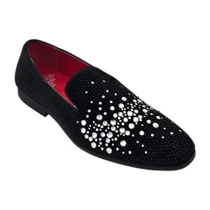 Silver Velvet Loafer | Men's Dress Shoe