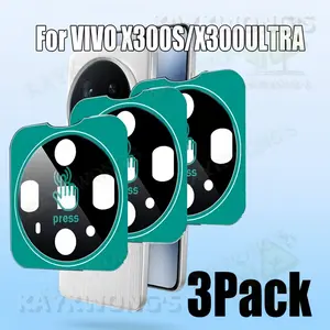KAYKWONG'S For VIVO X300S/ X300 ULTRA Lens Film, 3-Pack HD Transparent, Scratch-Resistant, Tempered Glass, Camera Protection, Auto Alignment