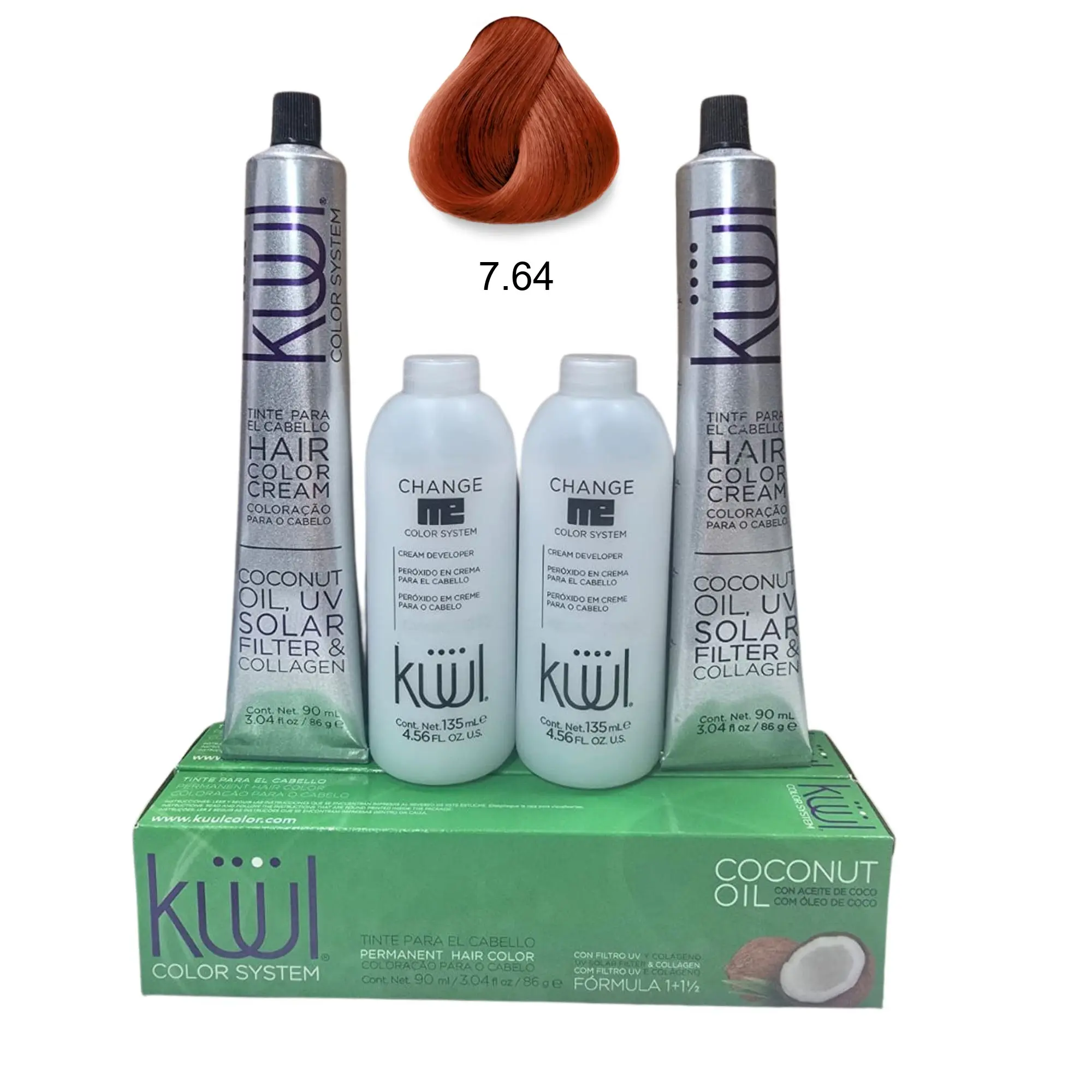 7.64 Red Copper Blonde/Rubio Cobre Cobrizo