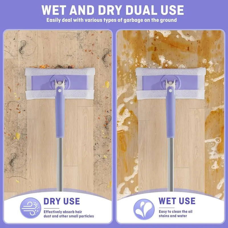Disposable towel mop cleaning