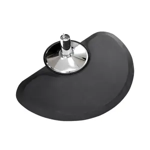 BarberPub 3'x5' Salon Barber Chair Anti-Fatigue Floor Mat Circle 1/2" Thick 0020