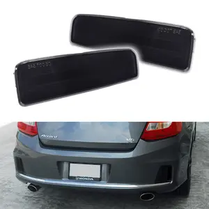 2PCS Smoke Lens Rear Bumper Bar Reflector lamps Light Kit For 2013 2014 2015 Honda Accord Coupe,Replace OEM 33505-T3L-A02