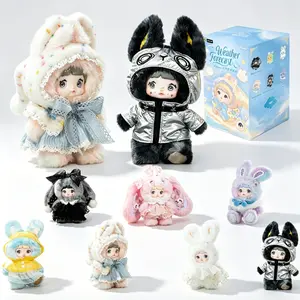 Nommi-Maymei High-End Plush Blind Box, Cute Mystery Figure Collectible Toy, 6 Regular + 1 Hidden Design, Perfect Gift for Friends & Family