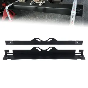 Heavy Duty Wheel Alignment Tools Toe In Positioning Plates with Hanging Holes for Easy Wall Storage Upgraded Black Silver Design Automotive Tire Inflator