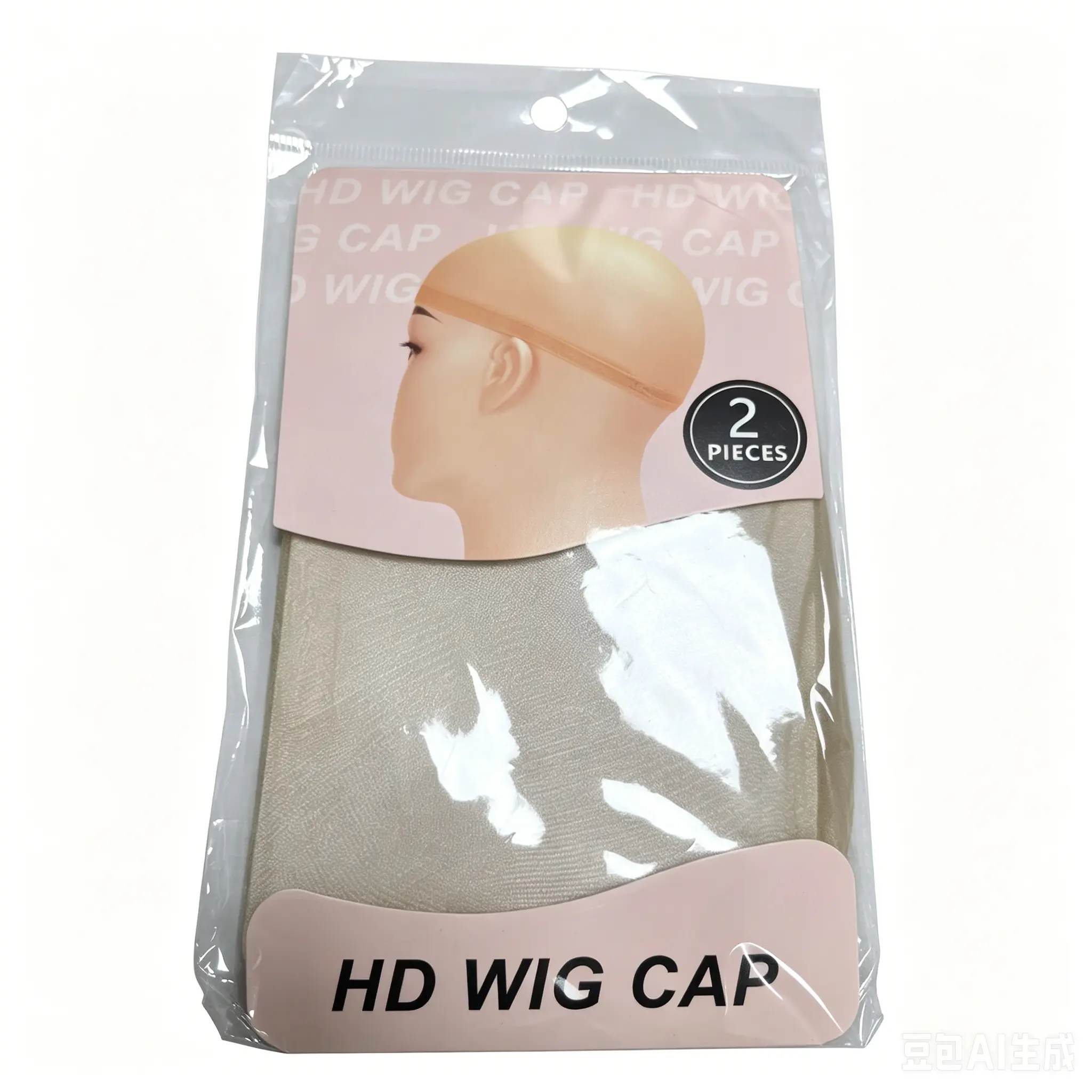 1 Pack 2 Pcs Invisible Wig Cap For Lace Front Wig Breathable Transparent Elastic Stocking Wig Cap Suitable for Any Wigs